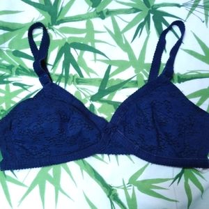 Vintage 1950s Lady Suzanne Blue Bra Size 36A